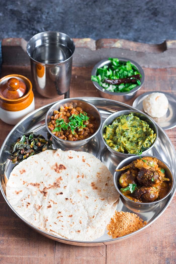 Authentic North Karnataka thali